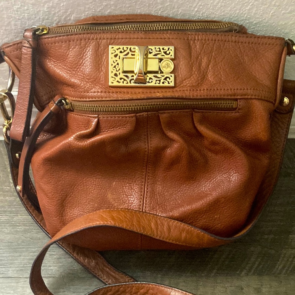 B Makowsky Brown Leather Bag